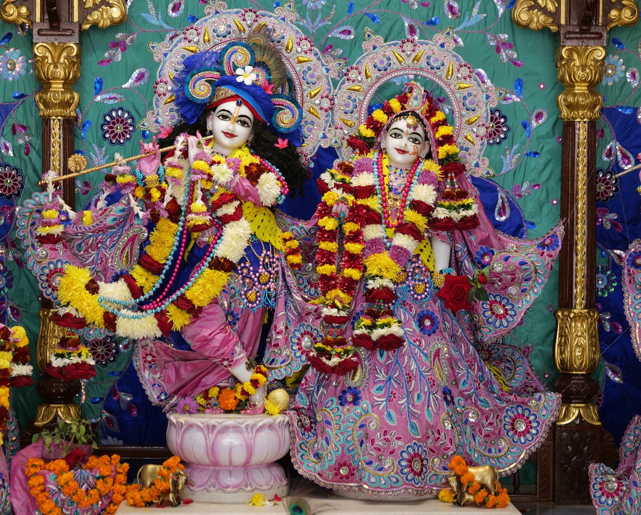 Sri Sri Radha Madhav in Festival Decoration