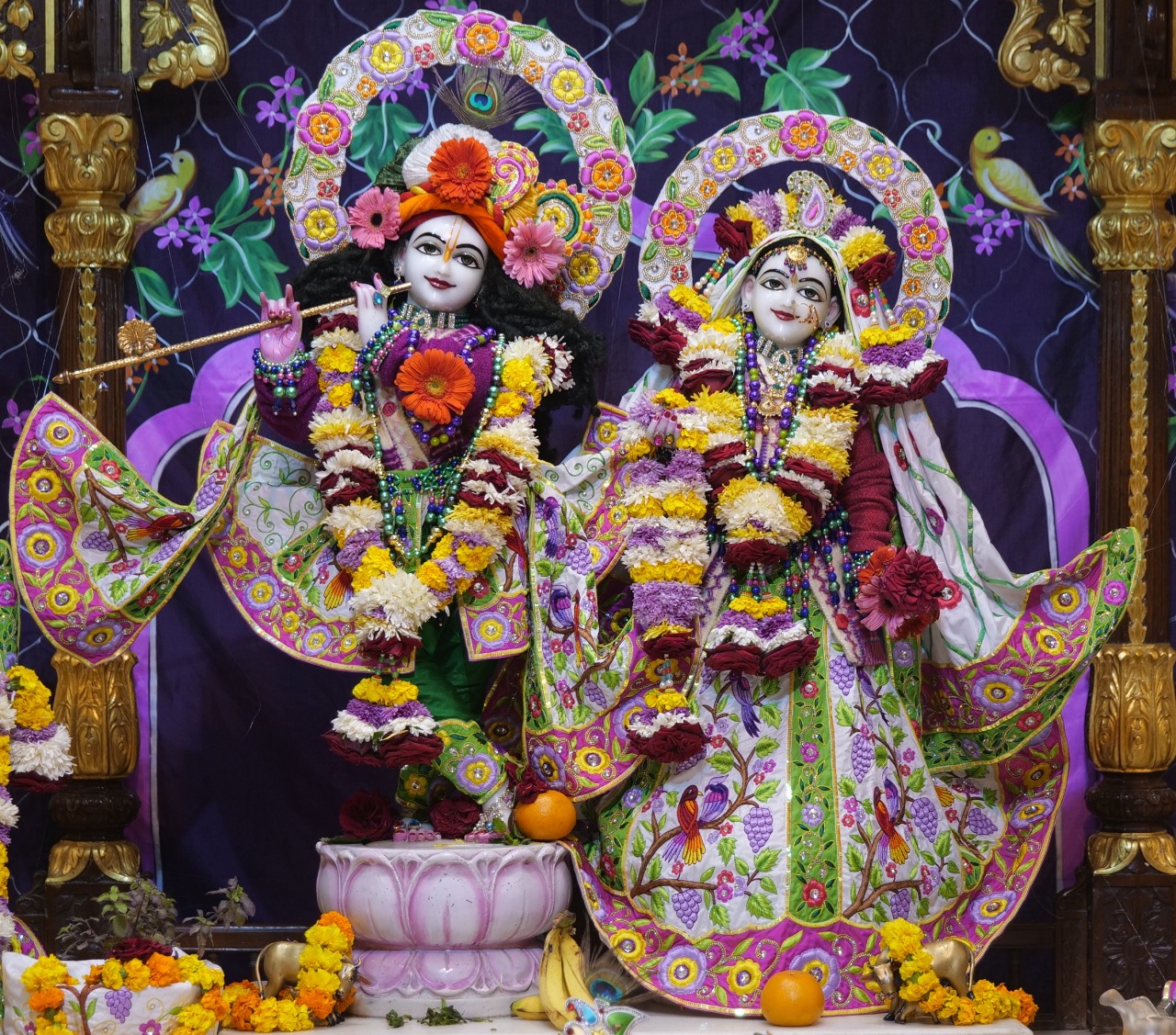 Sri Sri Radha Madhav in Flower Decoration